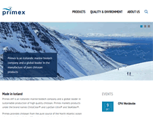Tablet Screenshot of primex.is